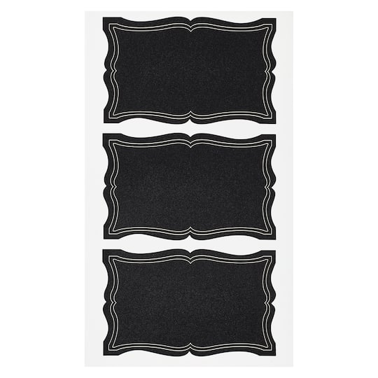 12 Packs: 9 ct. (108 total) Rectangular Chalkboard Labels by Recollections™
